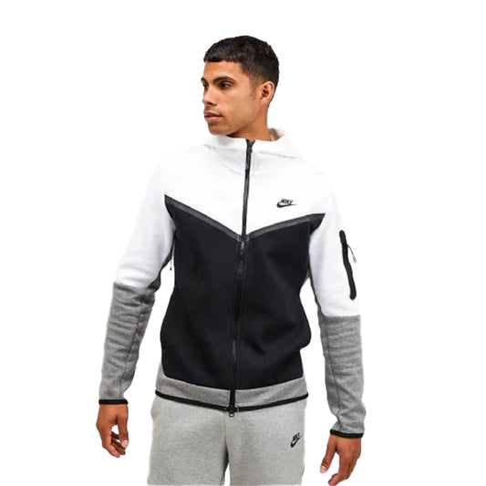 Nike Tech Fleece White/Black/Grey - Hoodie