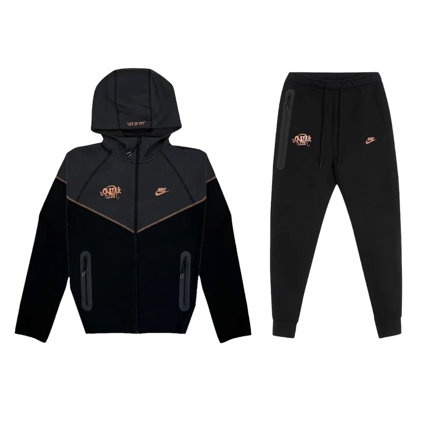 Syna World x Nike Tech Fleece Tracksuit - Black
