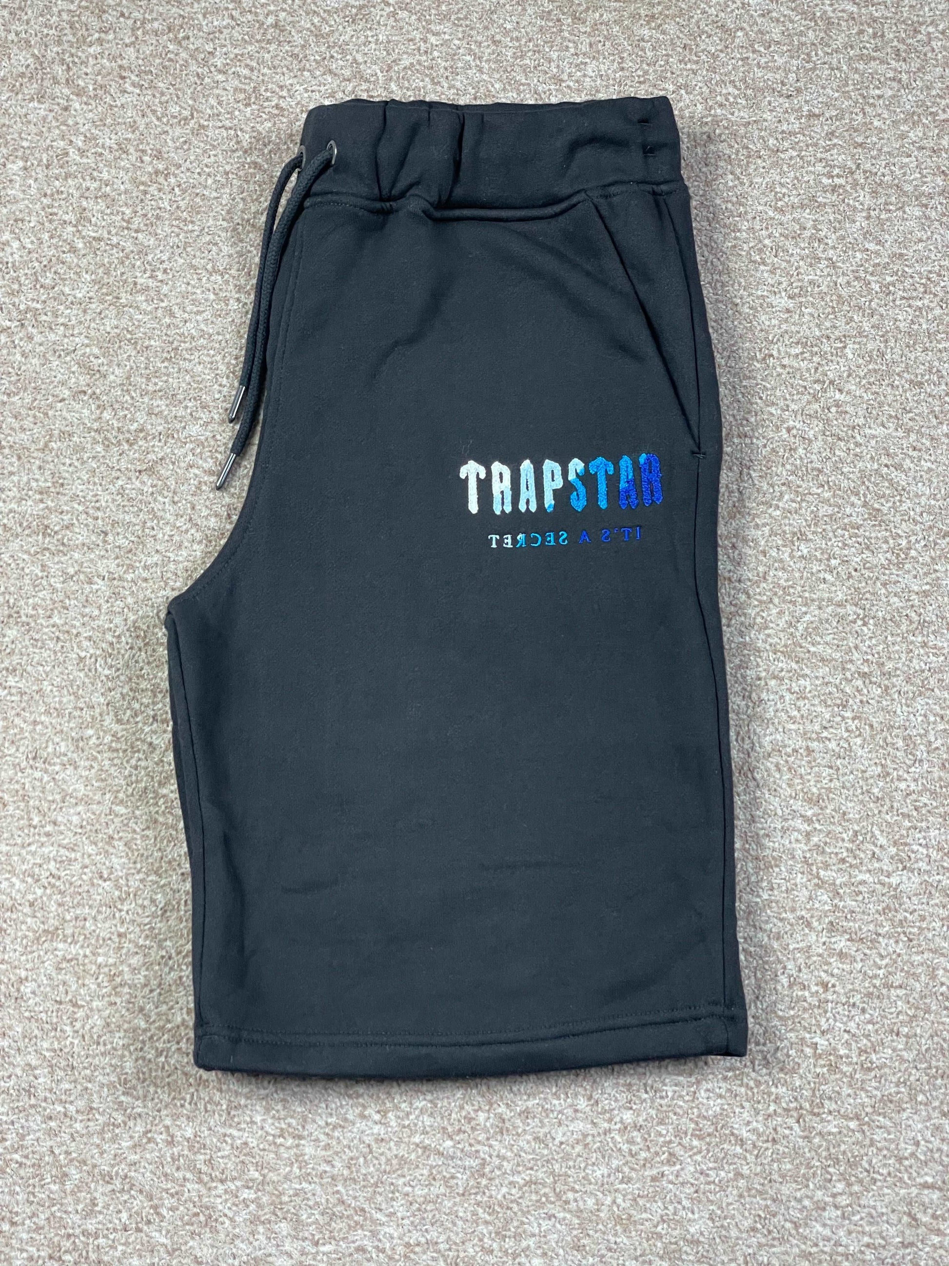 Trapstar Chenille Decoded Short Set - Black Ice Flavours 2.0
