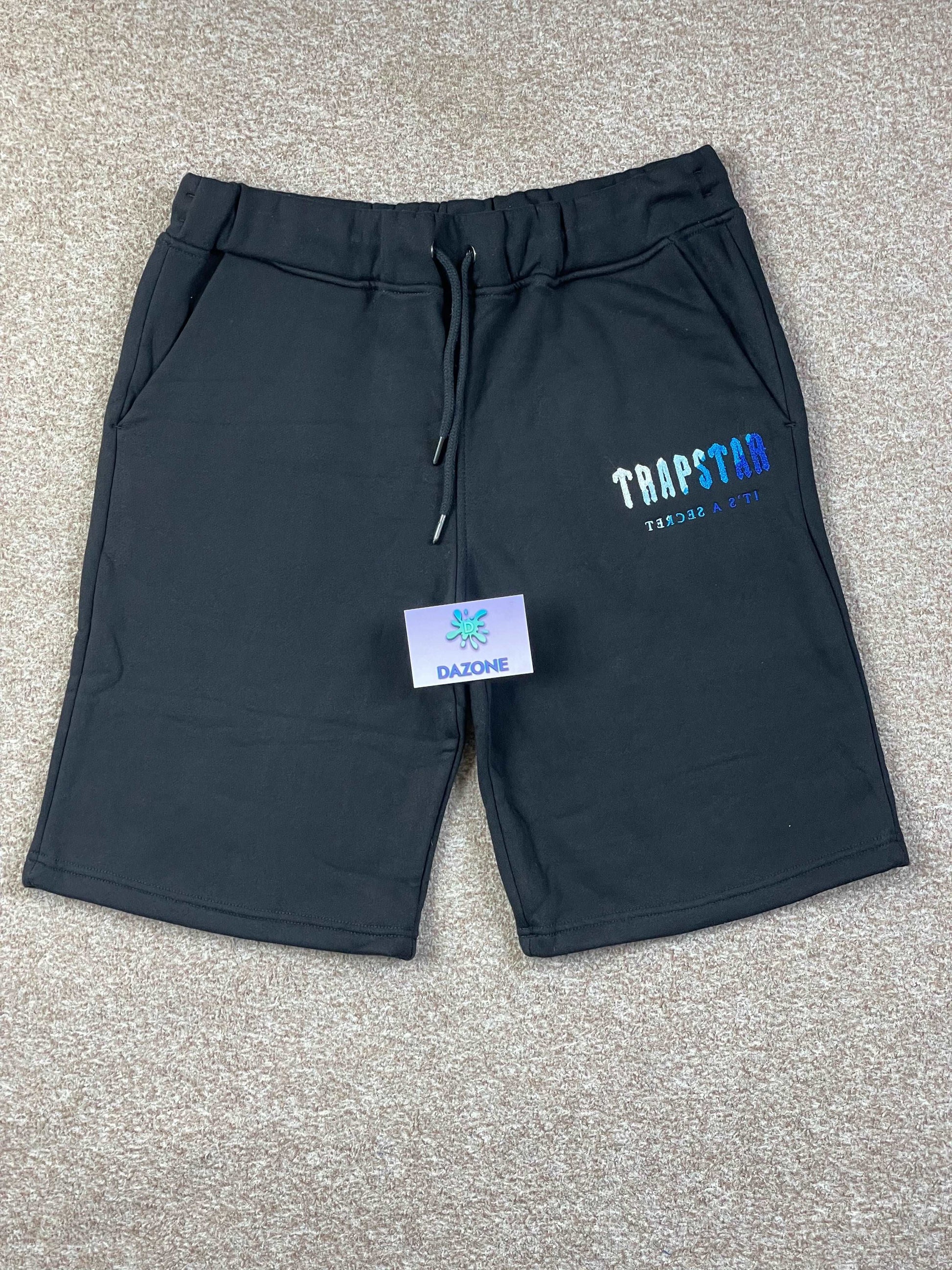 Trapstar Chenille Decoded Short Set - Black Ice Flavours 2.0