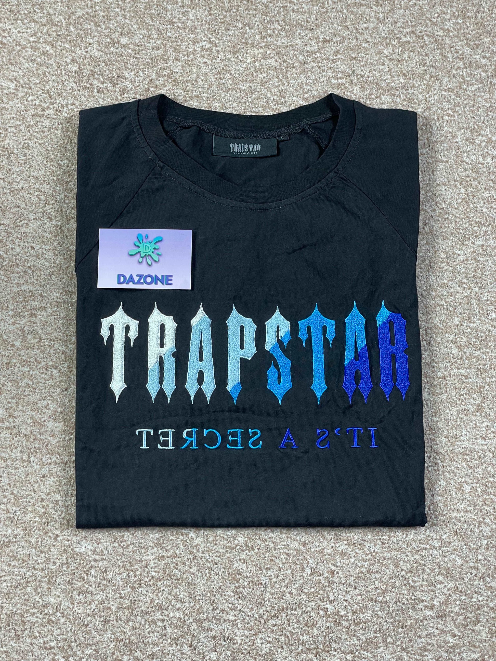 Trapstar Chenille Decoded Short Set - Black Ice Flavours 2.0