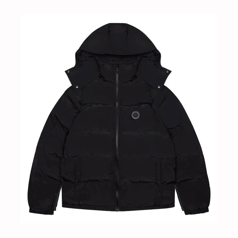 Trapstar Irongate Detachable Hooded Puffer Jacket Blackout Edition
