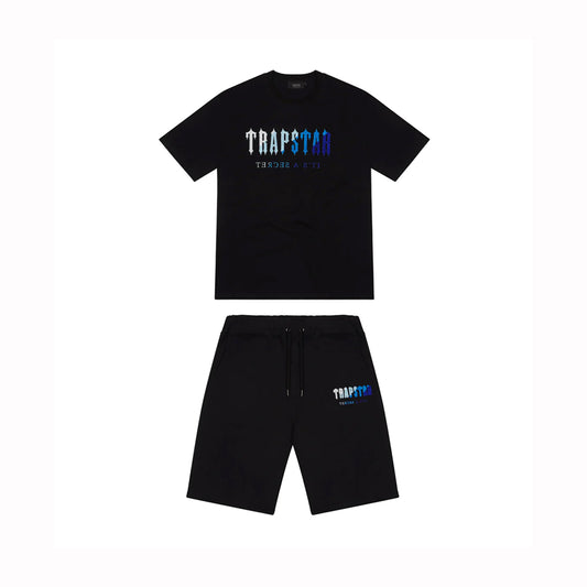Trapstar Chenille Decoded Shorts Set - Black Ice Flavours 2.0