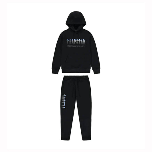 Trapstar Chenille Decoded 2.0 Tracksuit - Black/Ice Blue