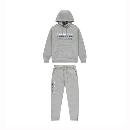 Trapstar Chenille Decoded 2.0 Tracksuit - Grey/Ice Blue